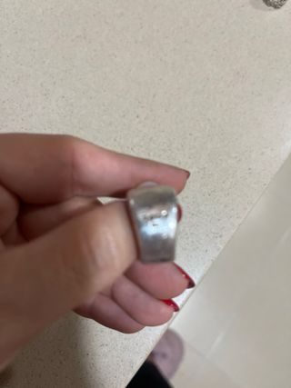 Anillo de plata con perla
