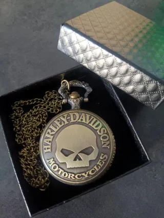 Orologio da tasca Harley Davidson Skull