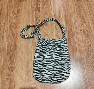 Bolso hecho a mano con Estampado cebra
