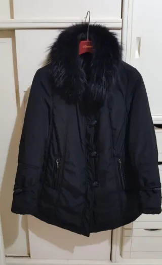 Giubbotto donna nero Ellessee con pelliccia