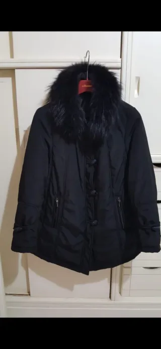 Giubbotto donna nero Ellessee con pelliccia