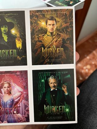 4 Postales Wicked Parte II Edición Limitada