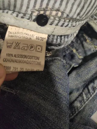 Pantalones cargo vaqueros hombre