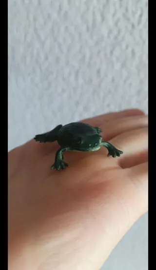 Ranita de goma verde NUEVO