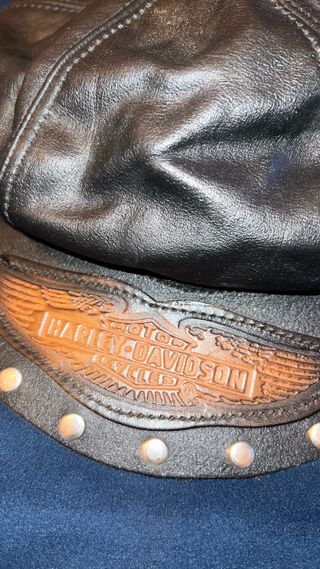 Cappello Harley Davidson Pelle Vintage