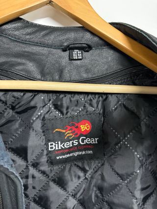 Chaqueta moto de piel estilo café racer