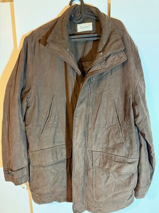 Abrigo Burton Marrón Estilo Parka Hombre