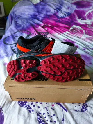 Zapatillas Salomon Montaña Negro Naranja