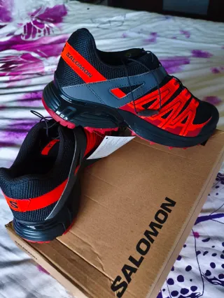 Zapatillas Salomon Montaña Negro Naranja