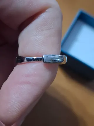 Anello acciaio smaltato luna