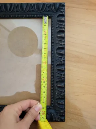 2 Marcos de fotos madera y cristal