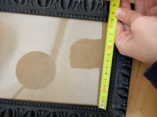 2 Marcos de fotos madera y cristal