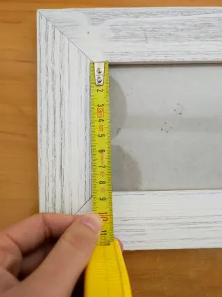 2 Marcos de fotos madera y cristal