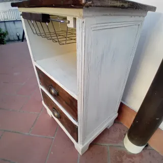Mobiletto con 2 cassetti e cestino
