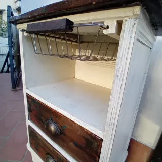 Mobiletto con 2 cassetti e cestino