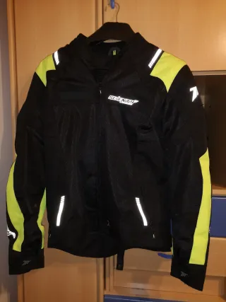 Chaqueta Moto Seventy XL Negra Amarilla Verano