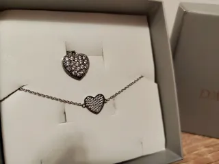 Bracciale e ciondolo D'AMANTE cuore argento