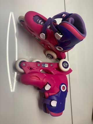 Patines en línea Oxelo rosas y morados