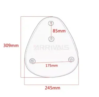 Asiento moto negro con muelles y soporte