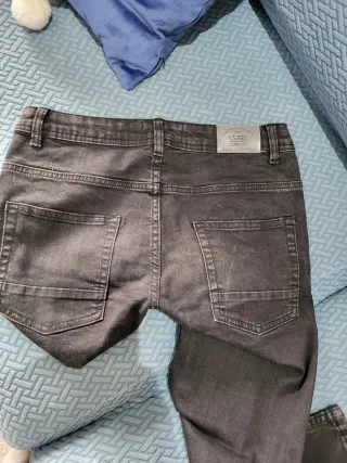 Pantalón DENIM gris hombre