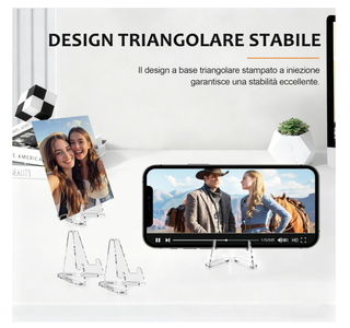 40 Supporti Acrilico Porta Carte Monete