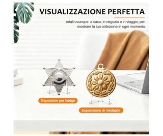 40 Supporti Acrilico Porta Carte Monete