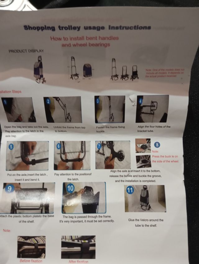 Carrello della spesa pieghevole con ruote