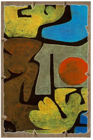 Paul Klee Parco degli idoli Stampa MDF cm 30x45