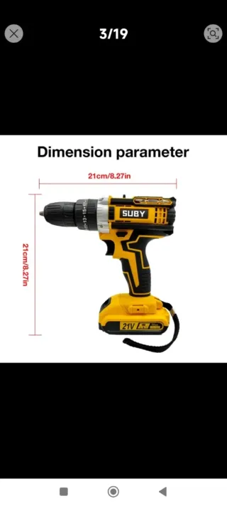 Taladro Inalámbrico SUBY Multifuncional