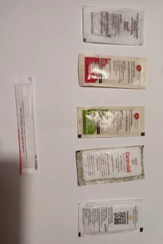 Lote de 6 sobres de azúcar variados de Brasil 🇧🇷