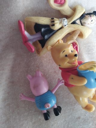Lote Figuras Disney: Winnie, Cruella, Peppa