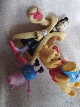Lote Figuras Disney: Winnie, Cruella, Peppa