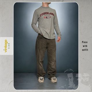 Camiseta Timberland gris manga larga S vintage