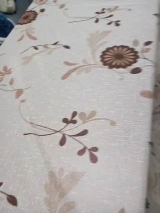 Cortina beige y marrón 2,42m