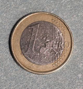Moneta 1 Euro 2002 Germania errore di conio