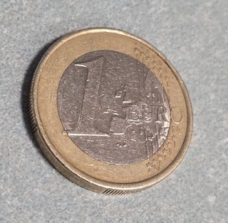 Moneta 1 Euro 2002 Germania errore di conio