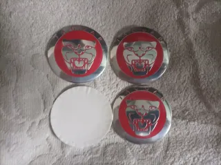 Pegatinas 56mm Jaguar tapabuje centro rueda llanta