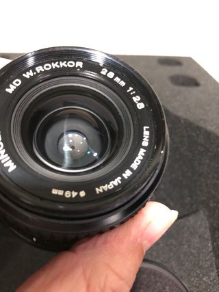 Objetivo Minolta MD W. Rokkor 28mm 1:2.8