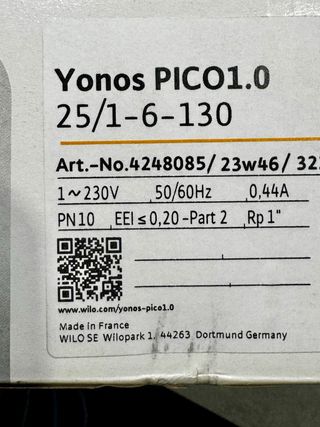 Bomba Wilo Yonos PICO 1.0