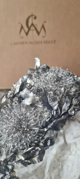 Tiara de Novia Carmen Maria Mayz Plata