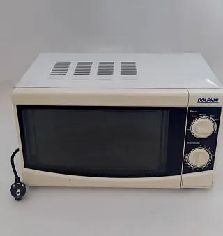 Microondas Dolphin Blanco y Beige