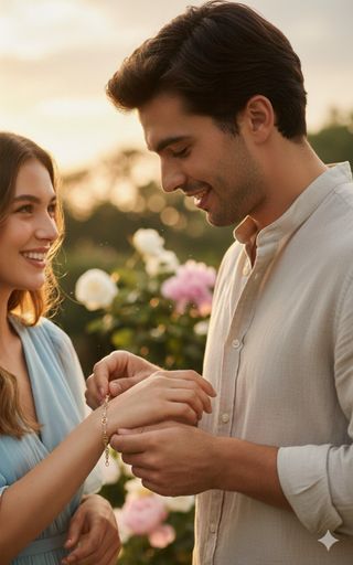 Pulsera dorada con brillantes elegante