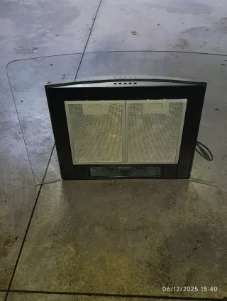 Cappa cucina design vetro nero