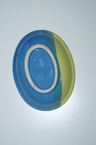 Conjunto Cerâmica Peixes Azul e Verde