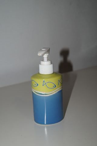 Conjunto Cerâmica Peixes Azul e Verde