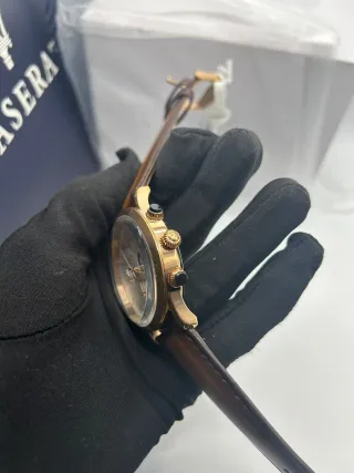 Reloj Maserati Dorado y Marrón