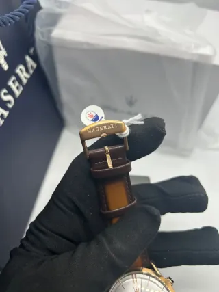 Reloj Maserati Dorado y Marrón