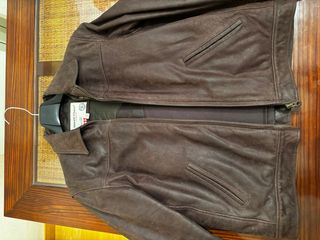 Chaqueta de piel Green Coast marrón