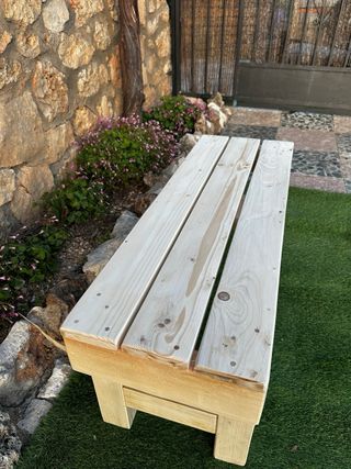 Banco zapatero de madera