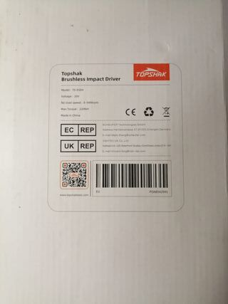 LLAVE DE IMPACTO TOPSHAK 20V 2.0Ah